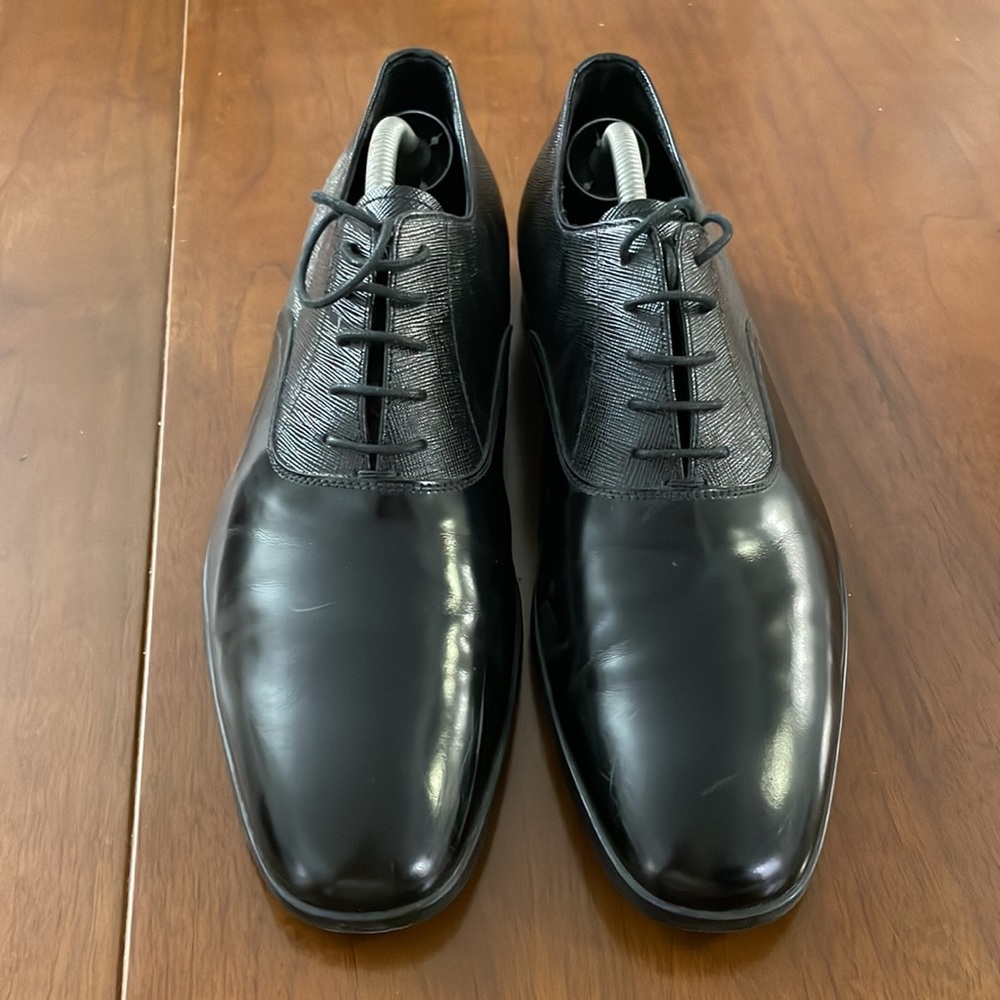 Prada Men’s Dress Shoes, Black Size 9 (42) - Picture 3 of 3